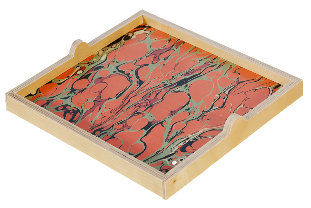 Olio Salmon Pink Square Tray