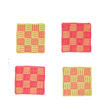Load image into Gallery viewer, Checkered Coaster Set
