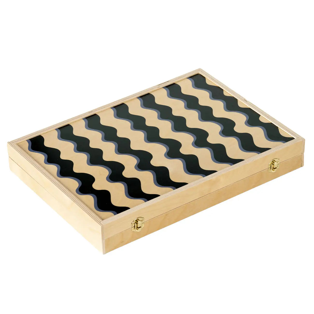 Wavy Lavender Tabletop Backgammon Set