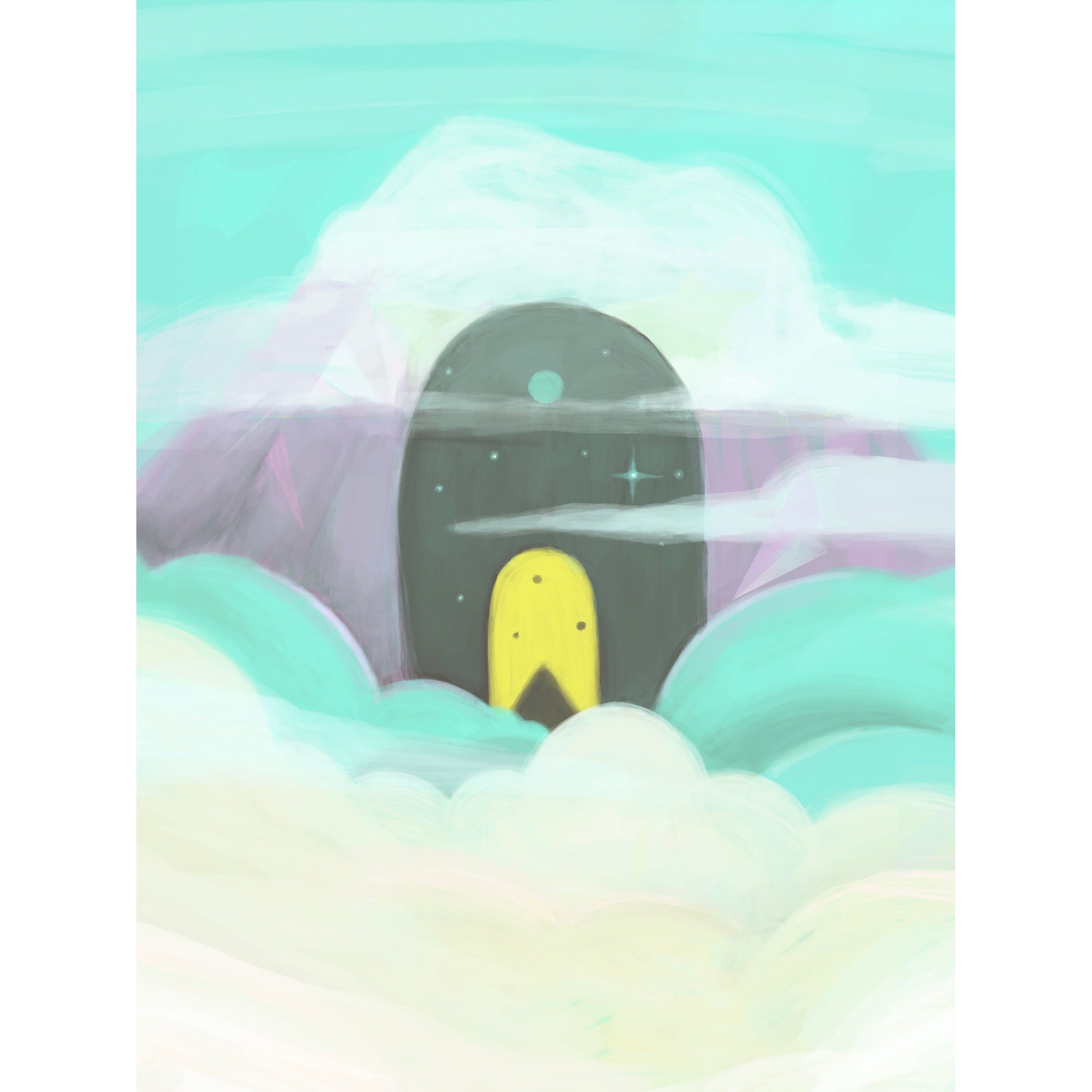 Cave In The Clouds Art Print