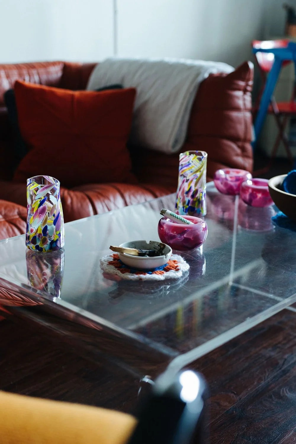 Pink Moon Glass Nest Bowl