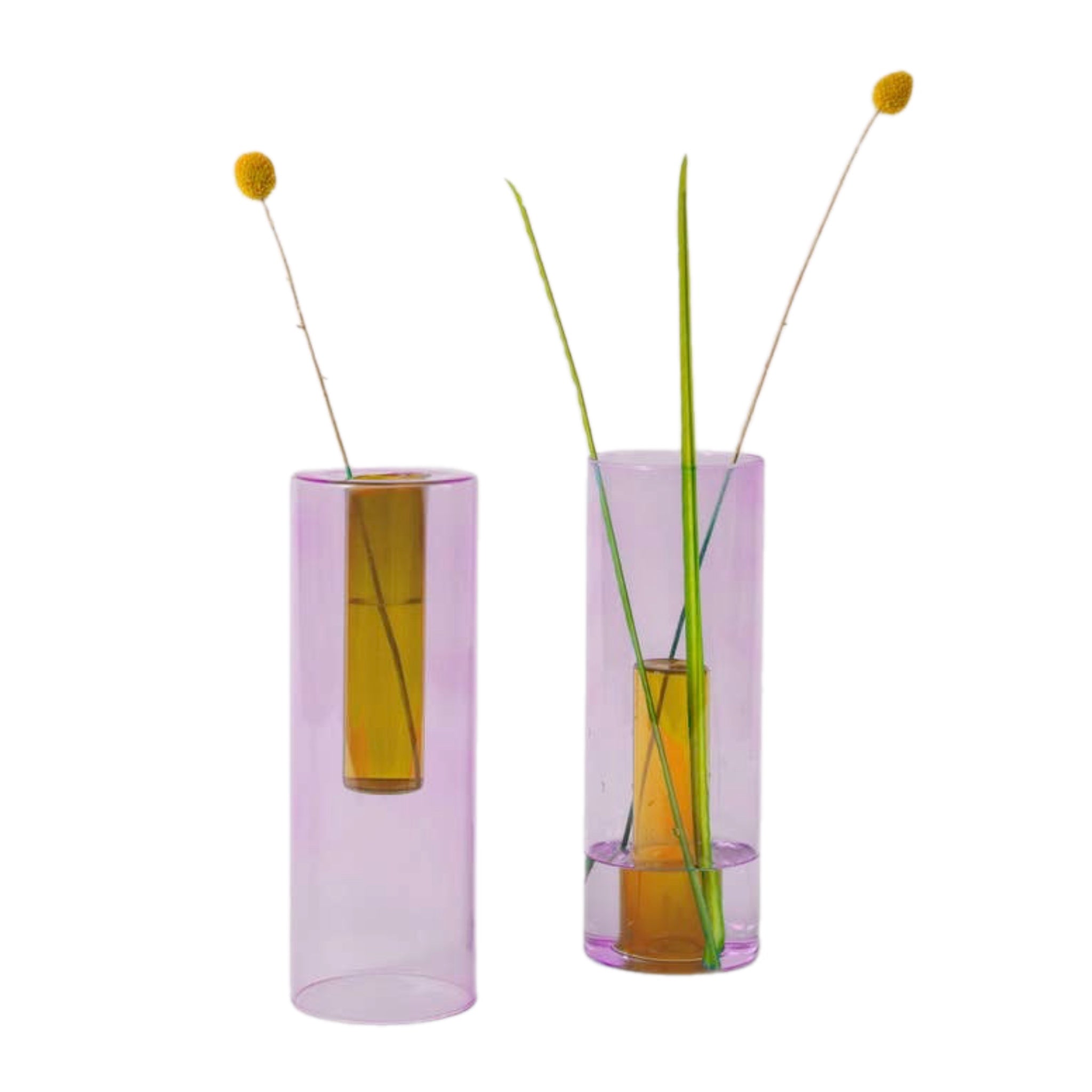 Large Reversible Glass Vase
