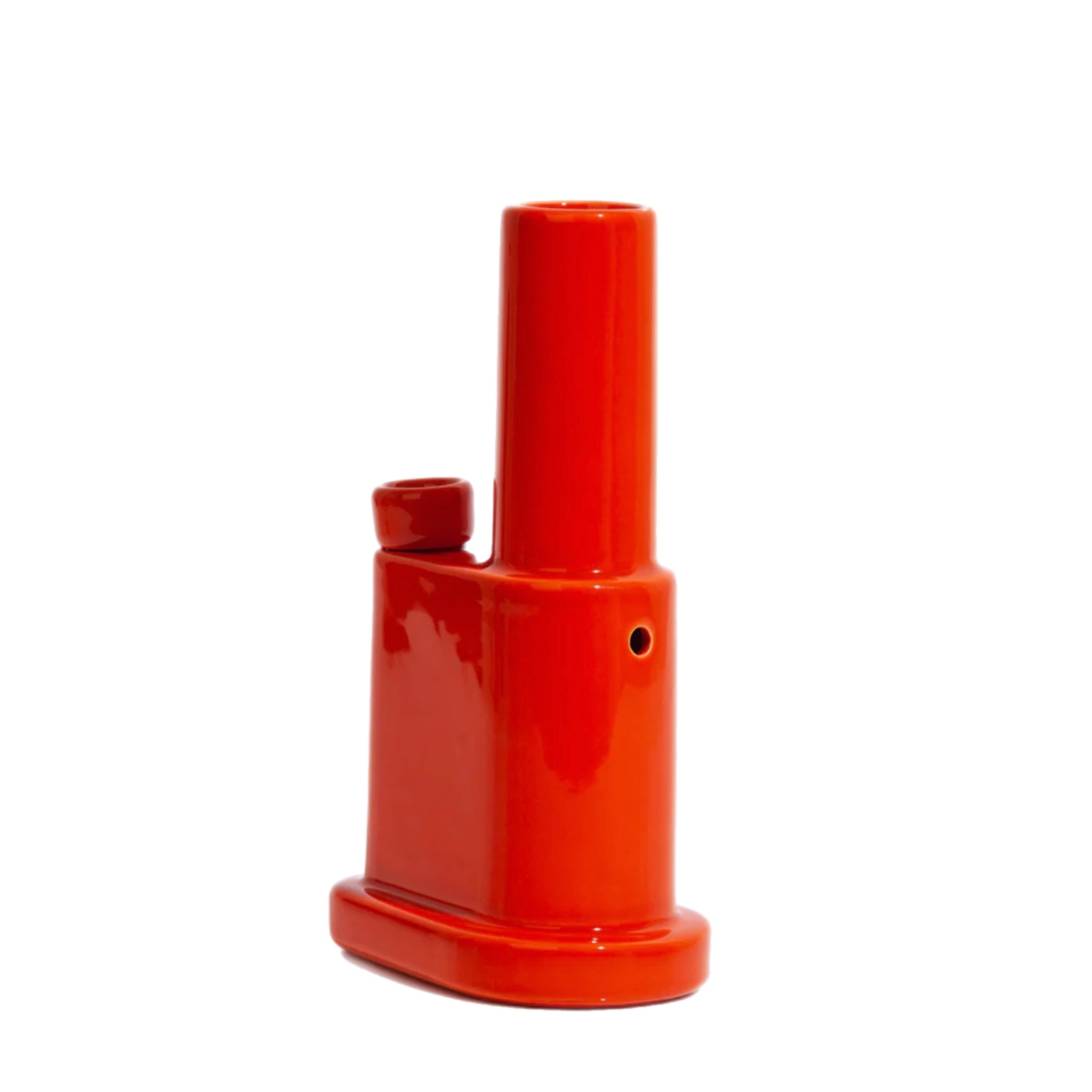 SB 001  Orange Ceramic Bong