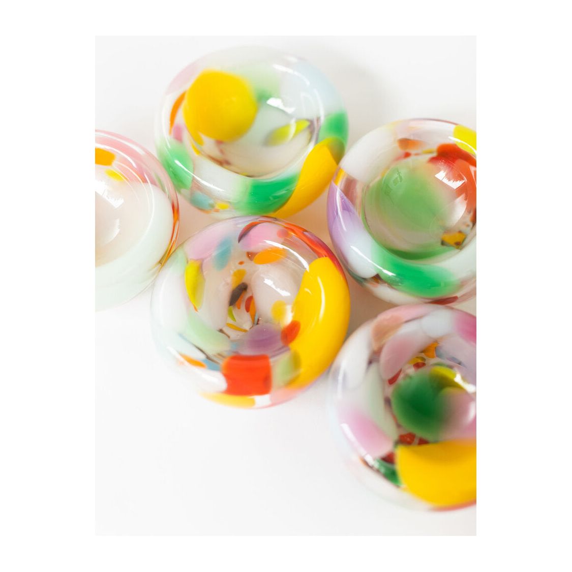 Multicolor Glass Nest Bowl