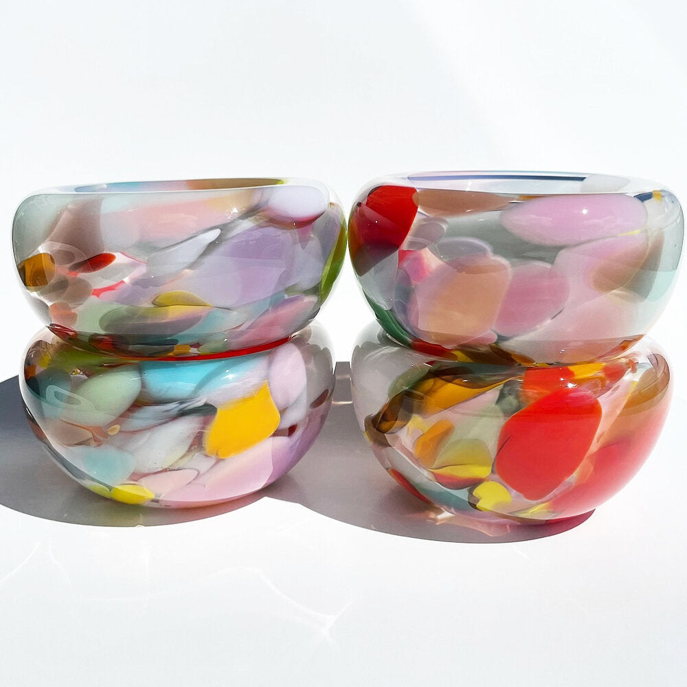 Multicolor Glass Nest Bowl