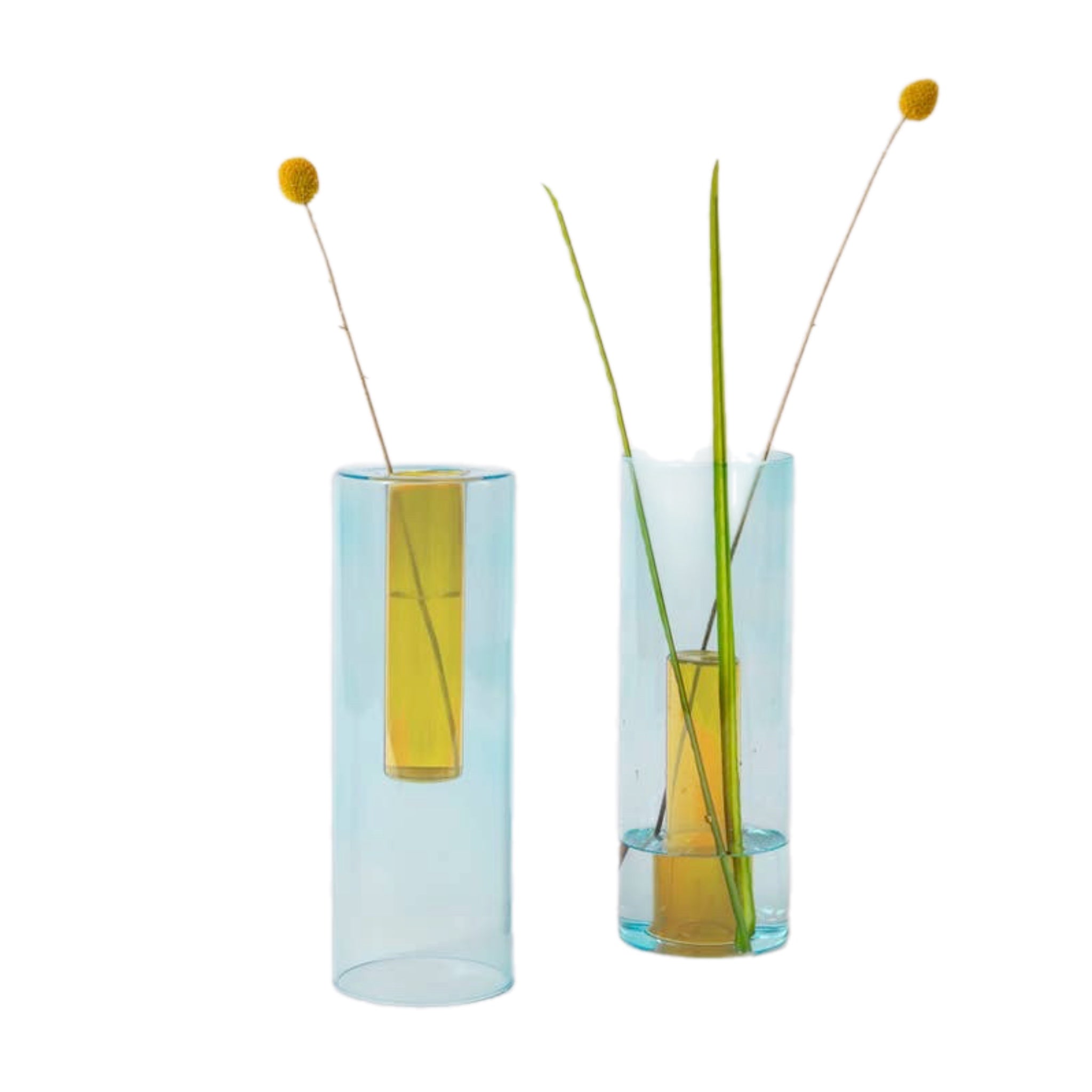 Large Reversible Glass Vase