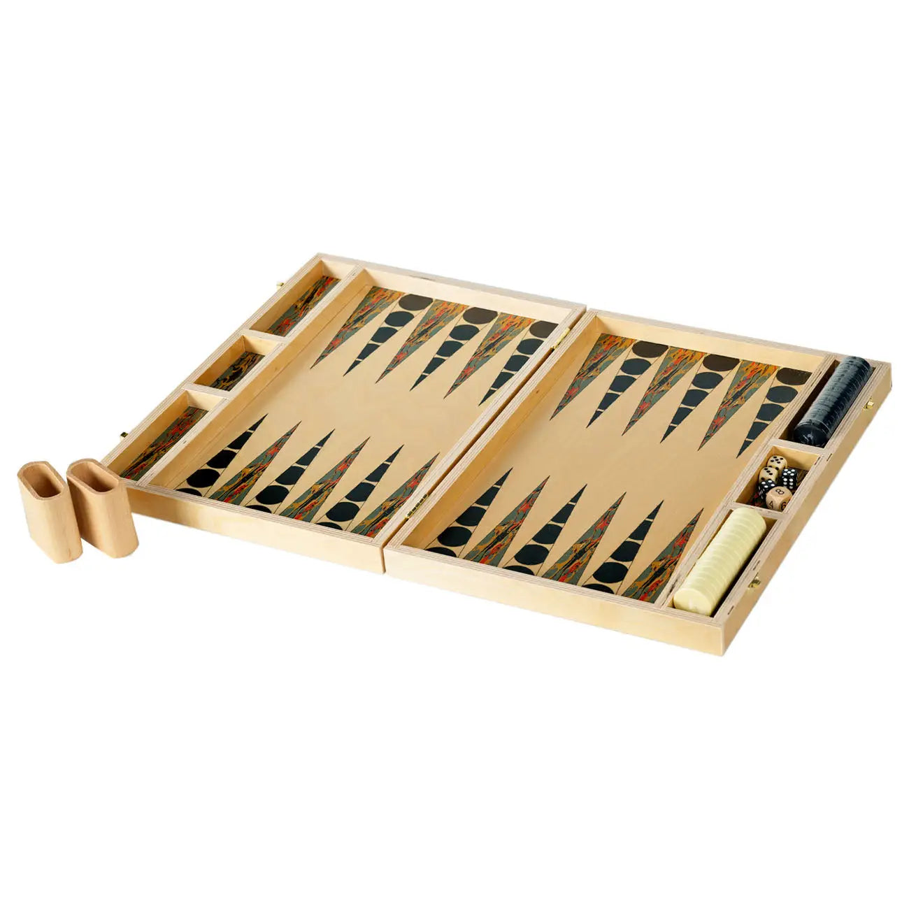 Olio Sage Tabletop Backgammon Set
