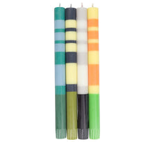 Load image into Gallery viewer, Striped Mixed Candles - Set of 4
