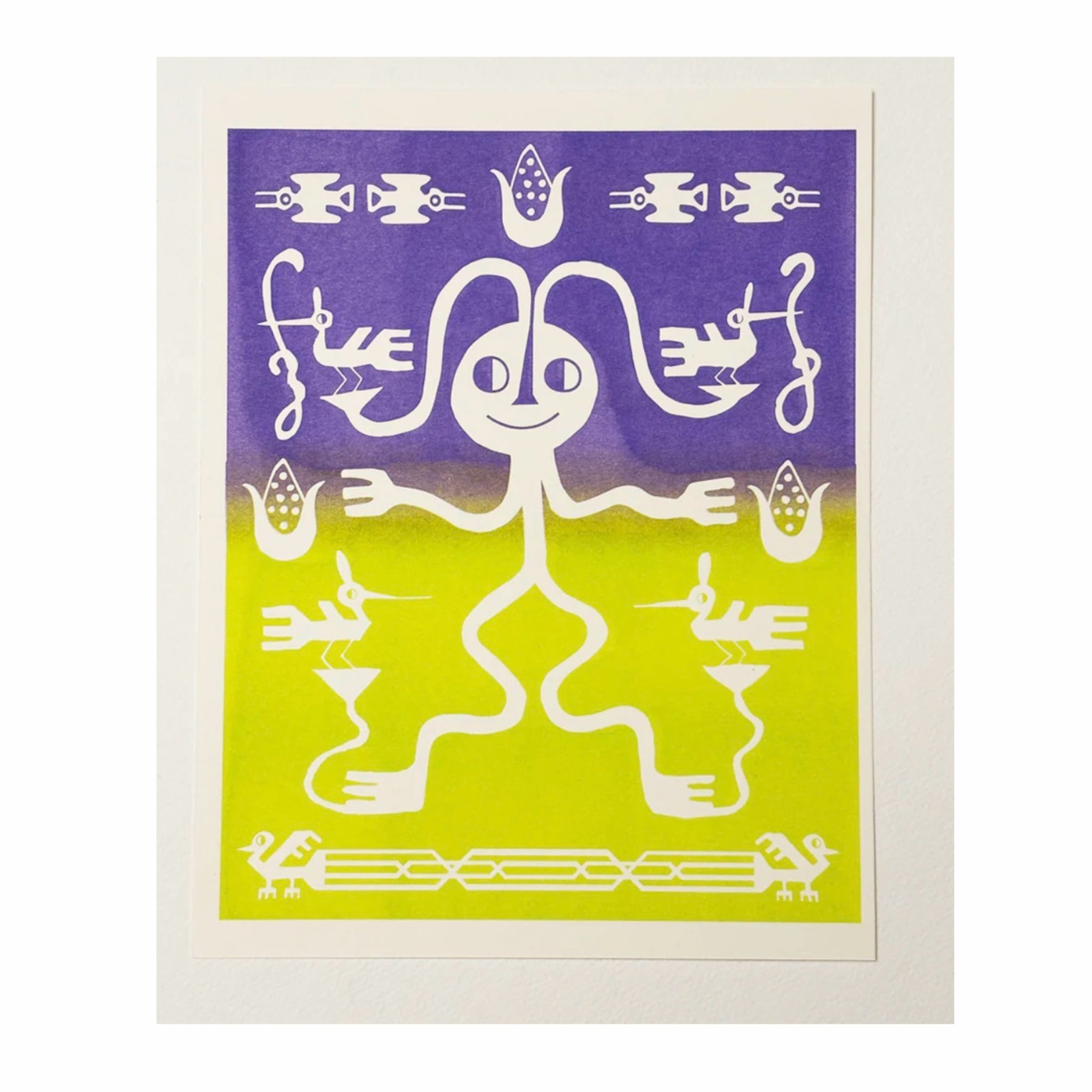 Risograph Print 8"x 10" - Guiding Spirit