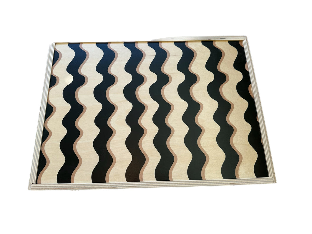 Wavy Tabletop Backgammon Set