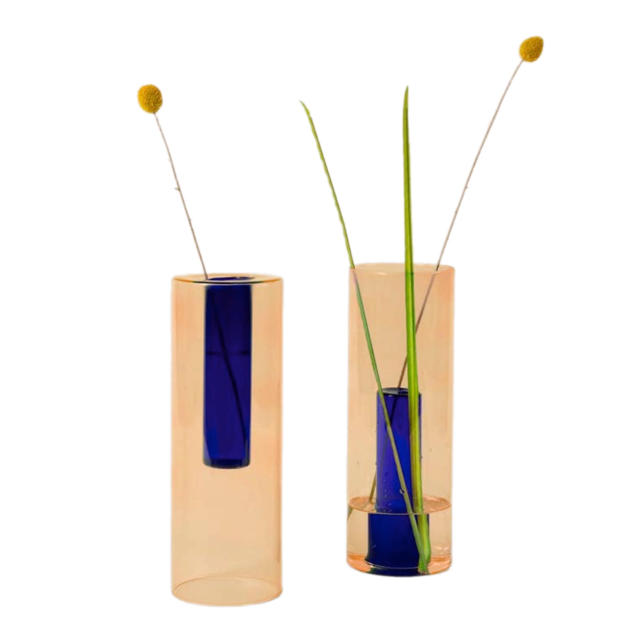 Large Reversible Glass Vase