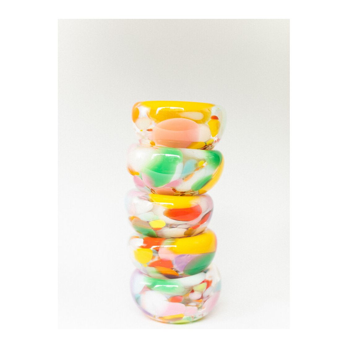 Multicolor Glass Nest Bowl