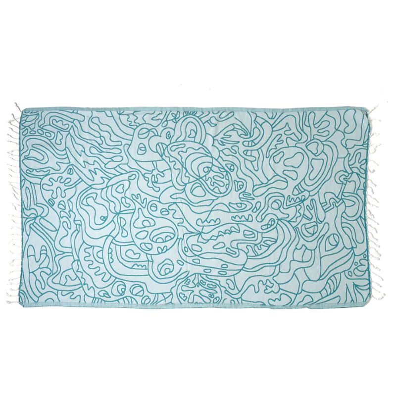 Turkish Cotton Towel - Azul