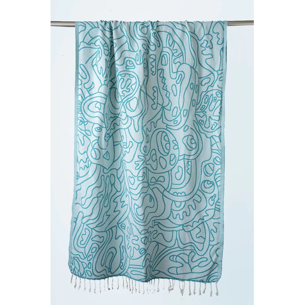 Turkish Cotton Towel - Azul