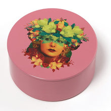 Load image into Gallery viewer, Rosana Round Metal Tin Box
