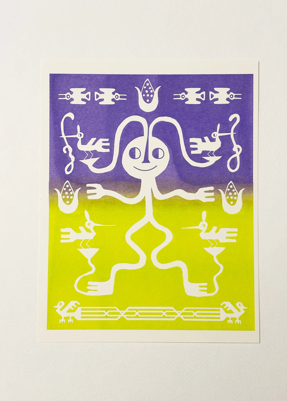 Risograph Print 8"x 10" - Guiding Spirit
