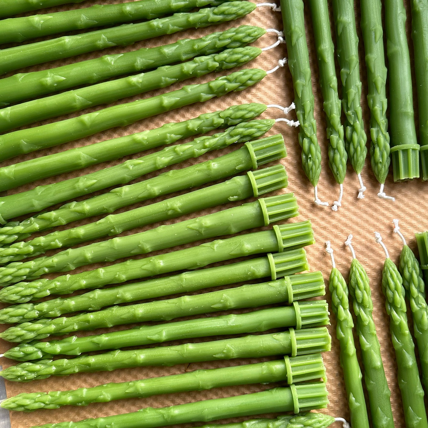 Asparagus Beeswax Tapers