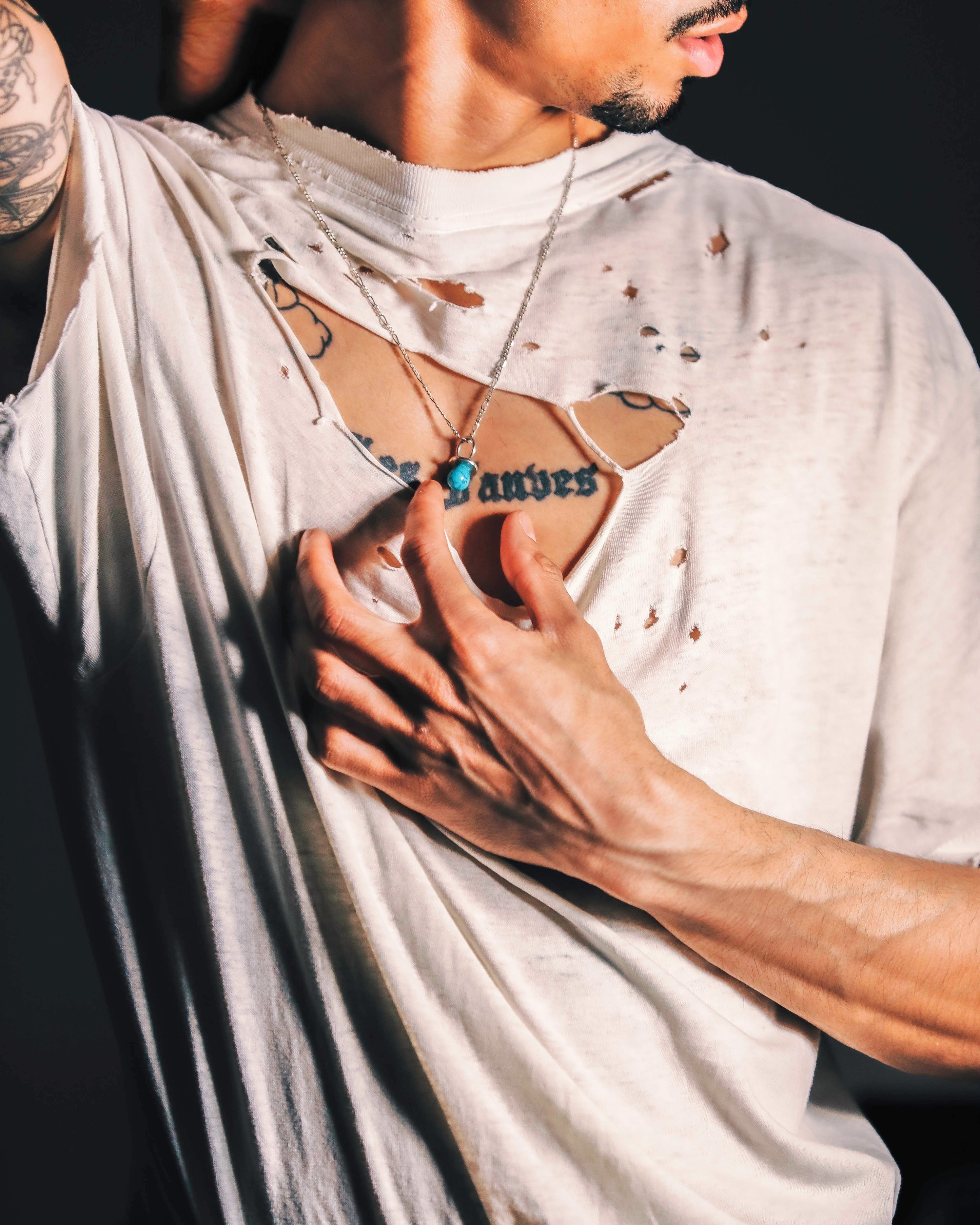 Pacifier Necklace on Figaro Chain