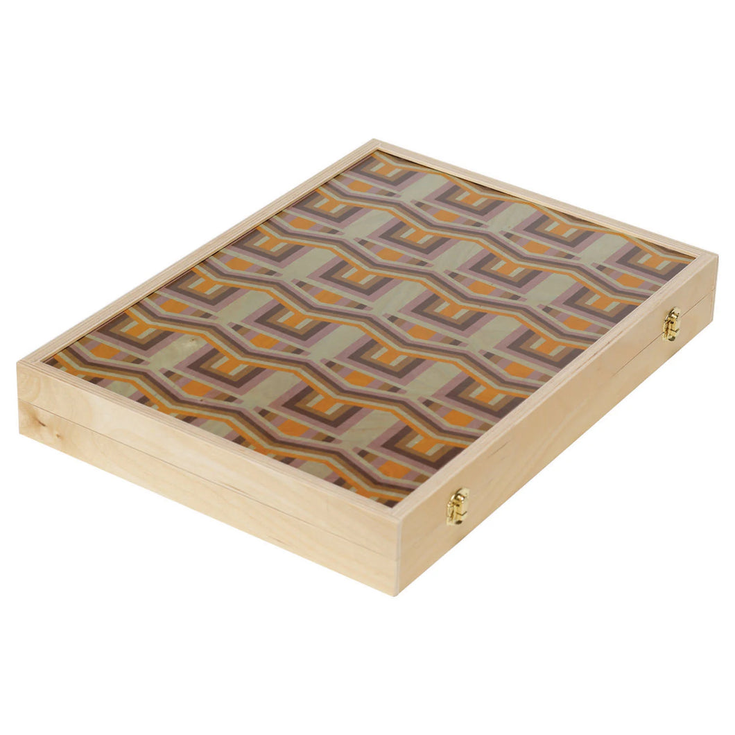 Shareen Lavender Tabletop Backgammon Set