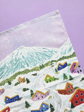 Load image into Gallery viewer, Winter Village Tea Towel
