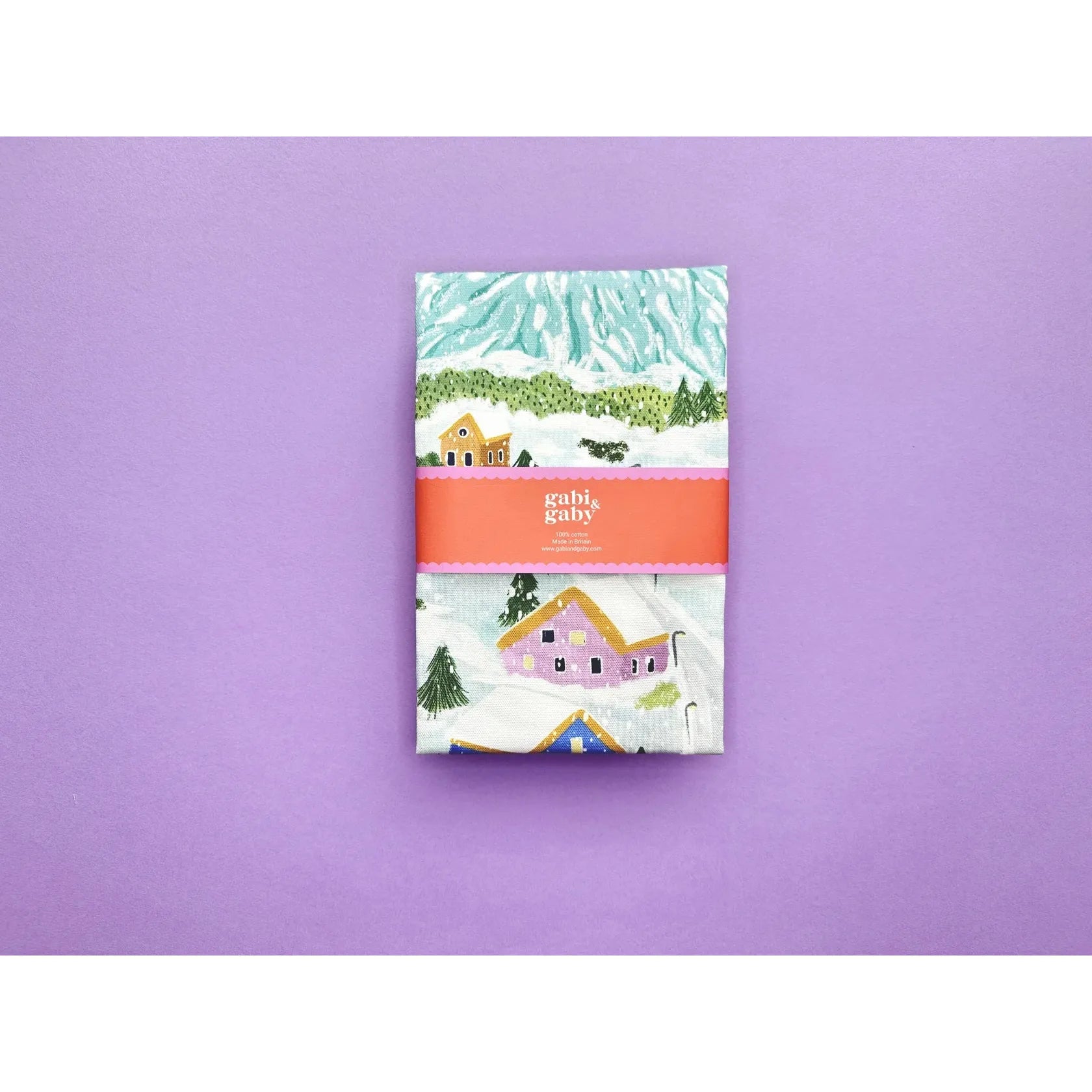 Winter Village Tea Towel