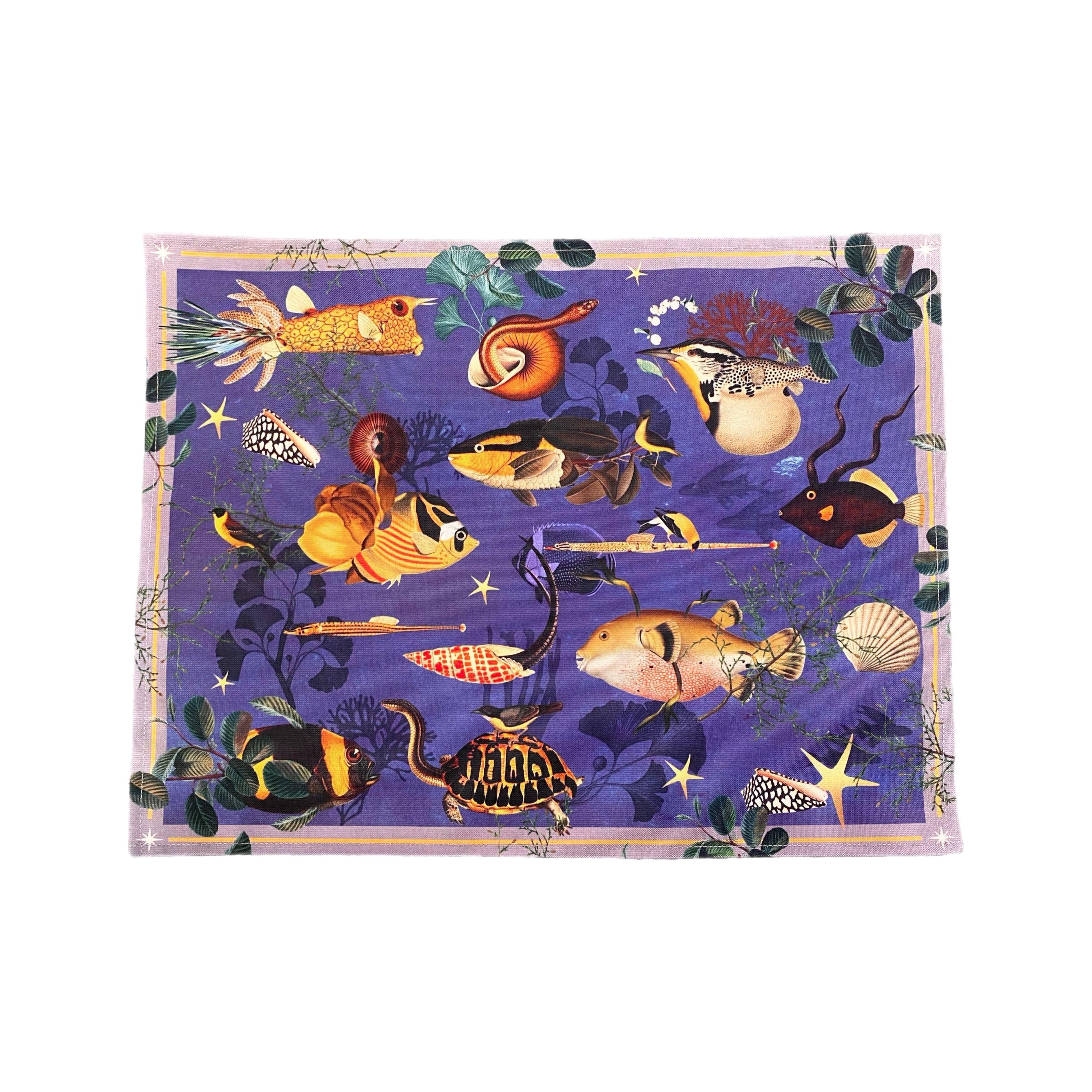 Purple Fishes Placemat
