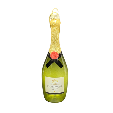 Champagne Bottle Holiday Ornament