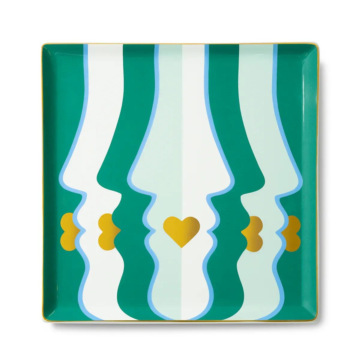 Beso Ceramic Tray - Green