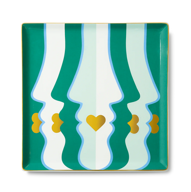 Beso Ceramic Tray - Green