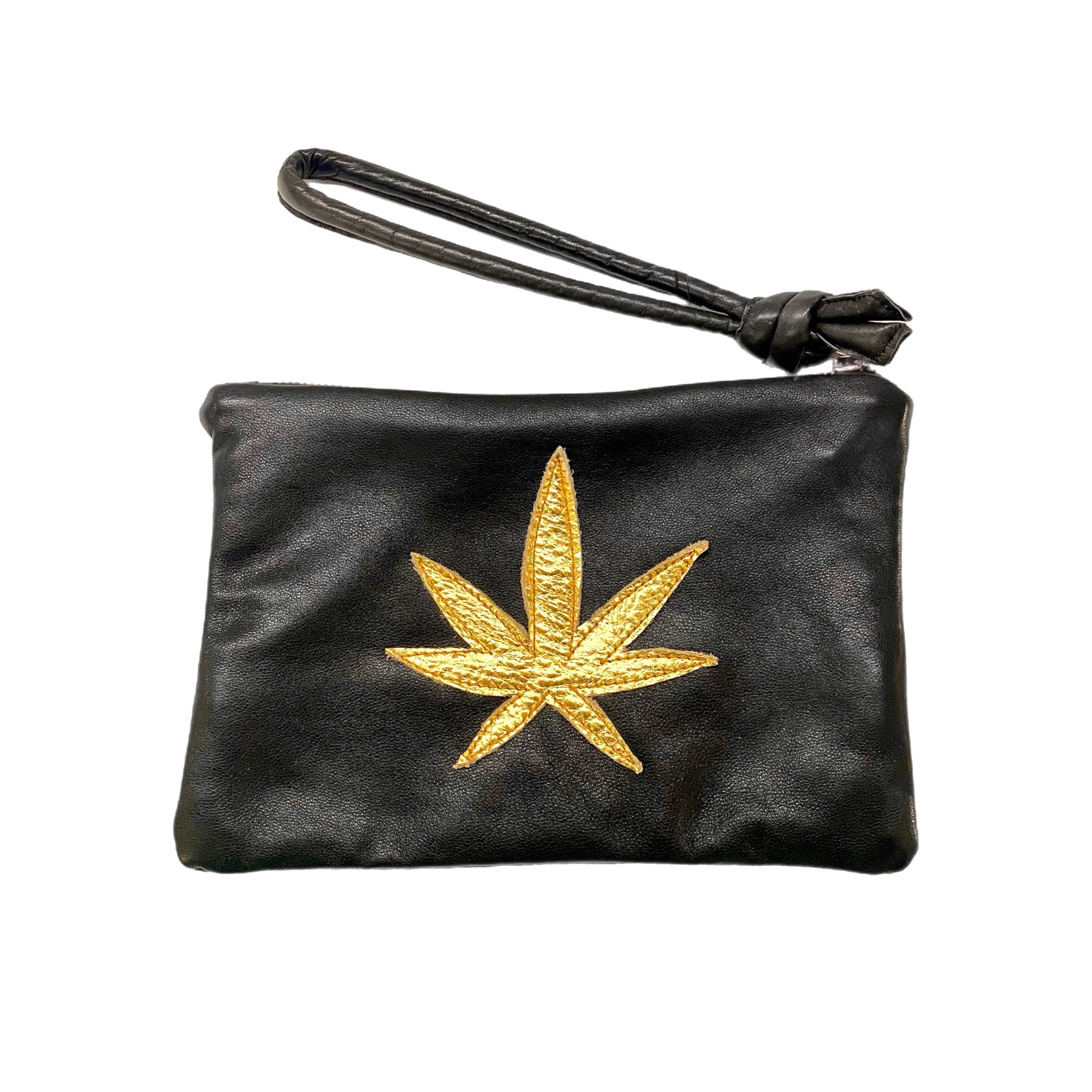 Abundance Leather Clutch - Hemp Leaf