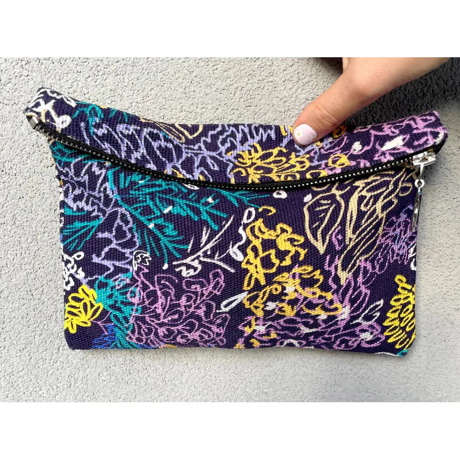 Zipper Pouch Bag - Blue Dream - Canvas