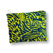 Load image into Gallery viewer, Zipper Pouch Bag - Pickle Forest - Velvet
