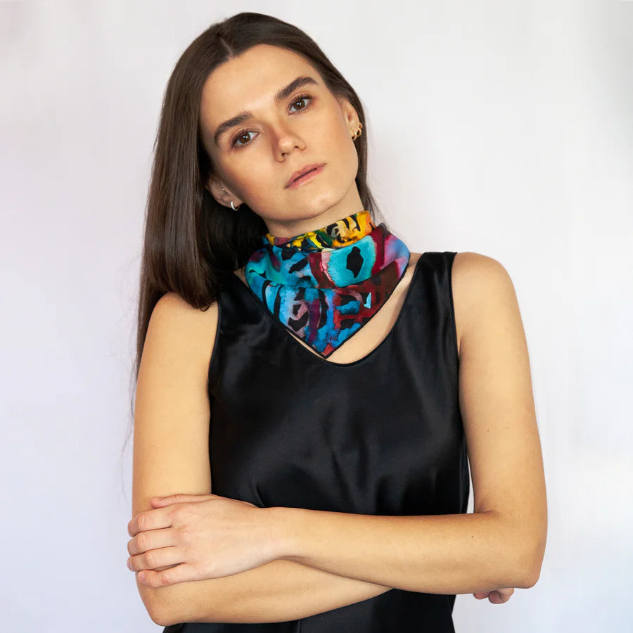 Night Fall Silk Scarf
