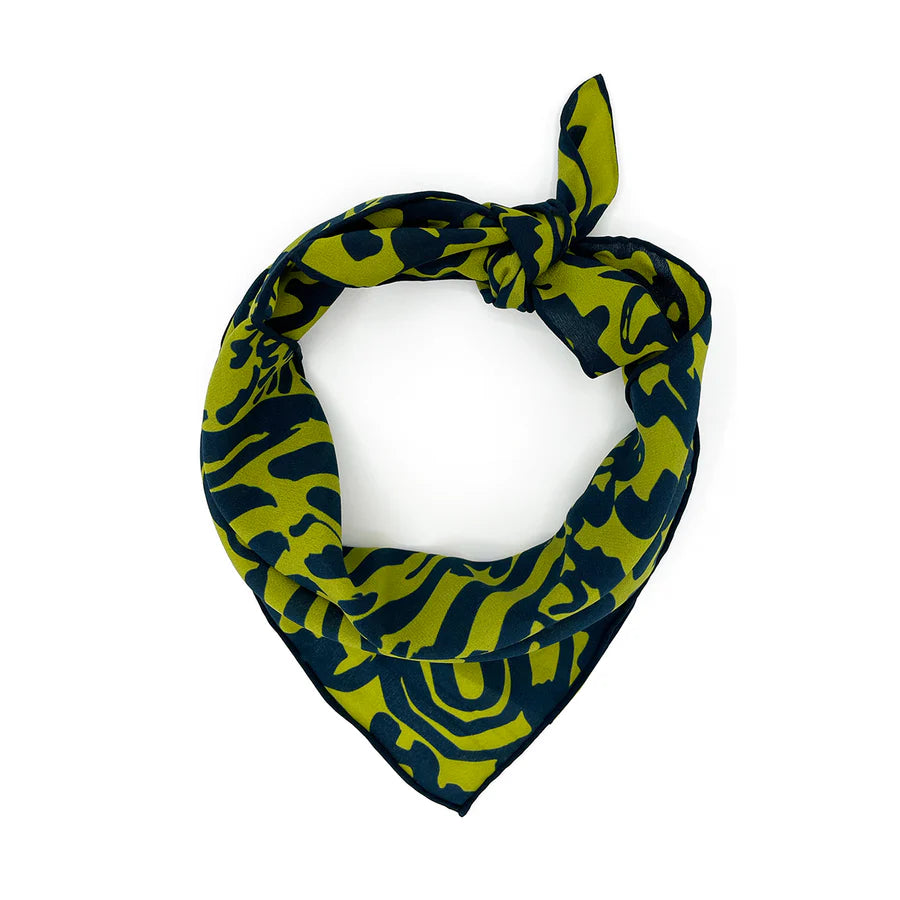 Pickle Forest Silk Scarf