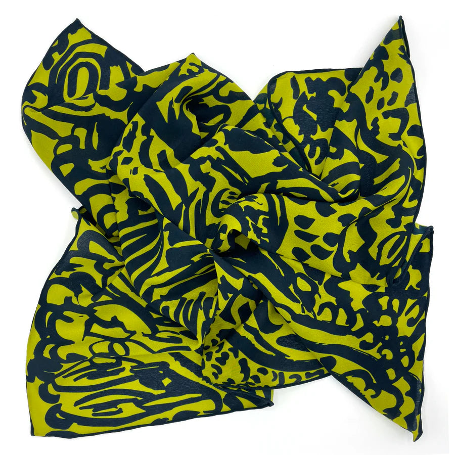 Pickle Forest Silk Scarf