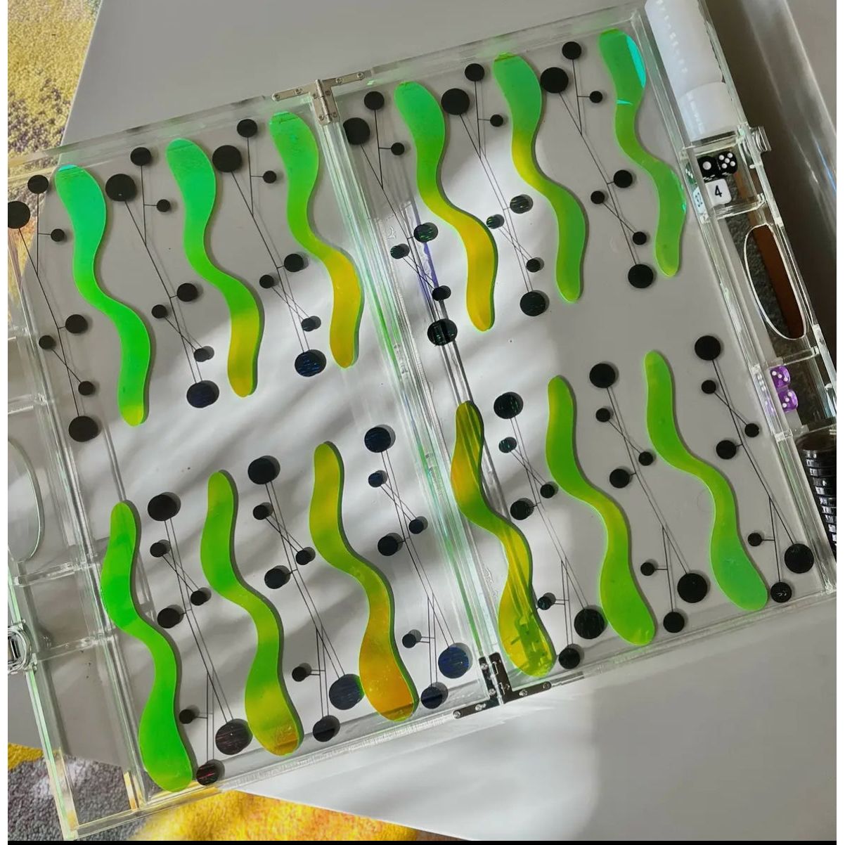 Abstract Backgammon Set