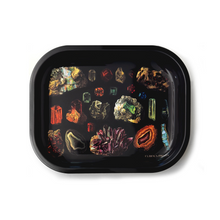 Load image into Gallery viewer, Small Metal Black Vintage Gems Tray
