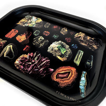 Load image into Gallery viewer, Small Metal Black Vintage Gems Tray
