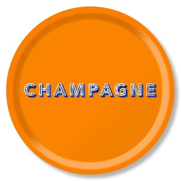 Champagne Round Tray