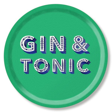 Gin & Tonic Round Tray