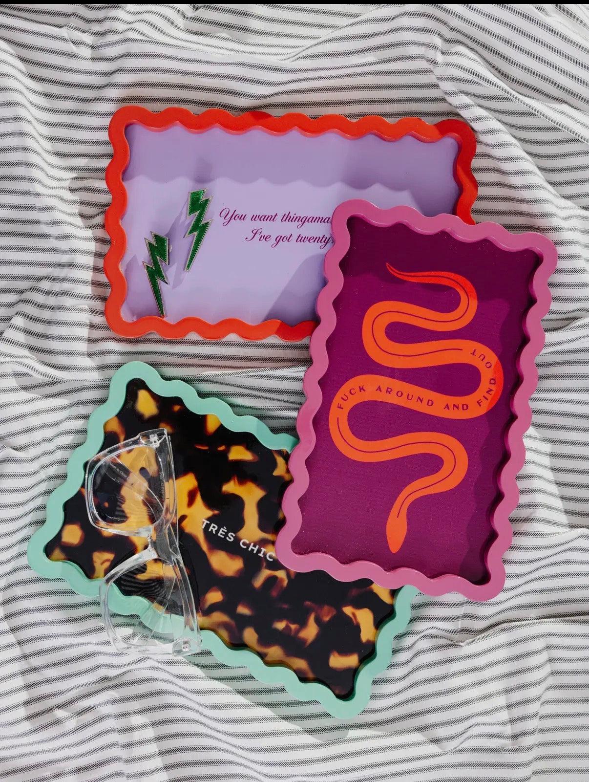 Fuck Around Lacquer Tray