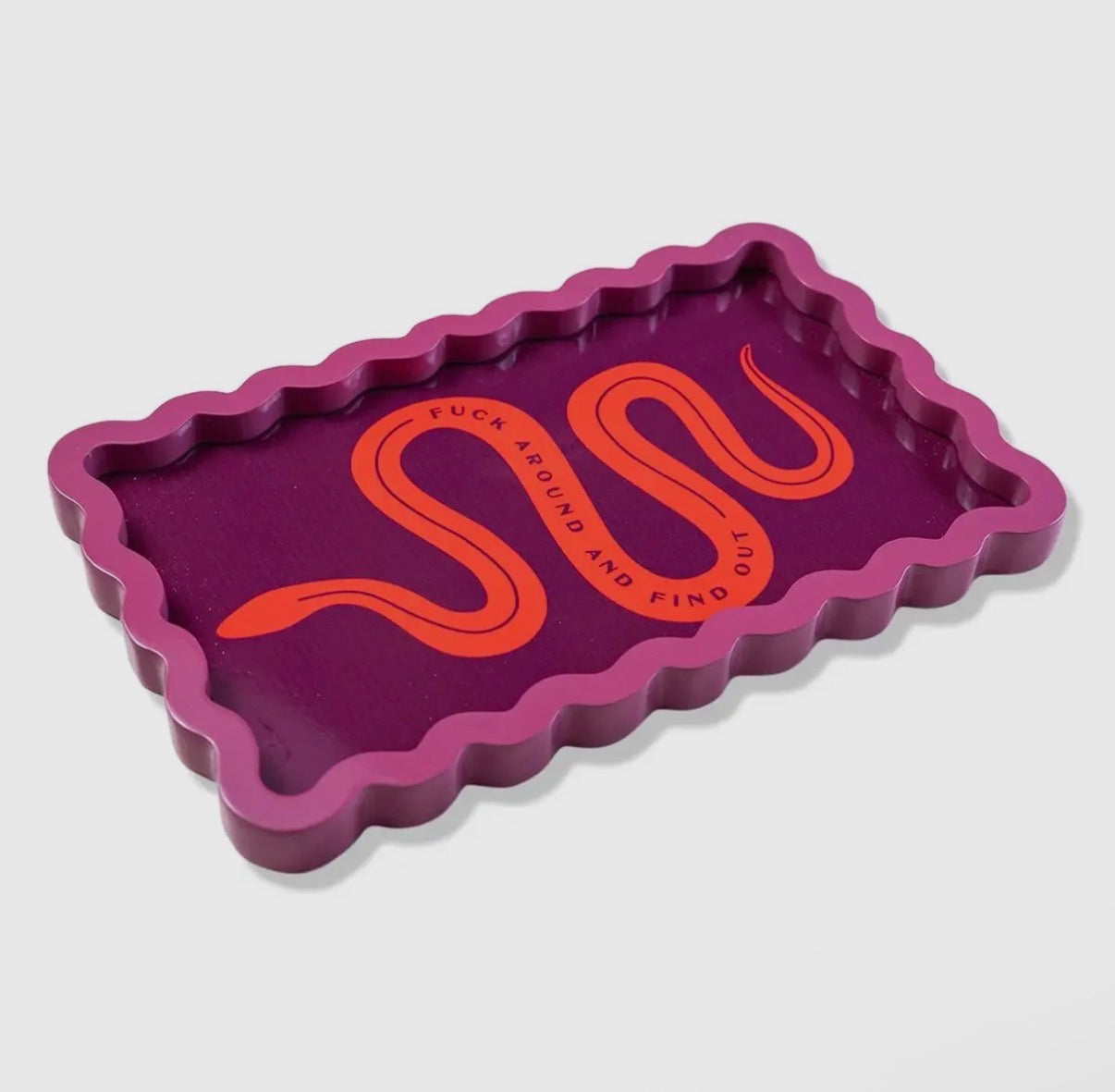 Fuck Around Lacquer Tray