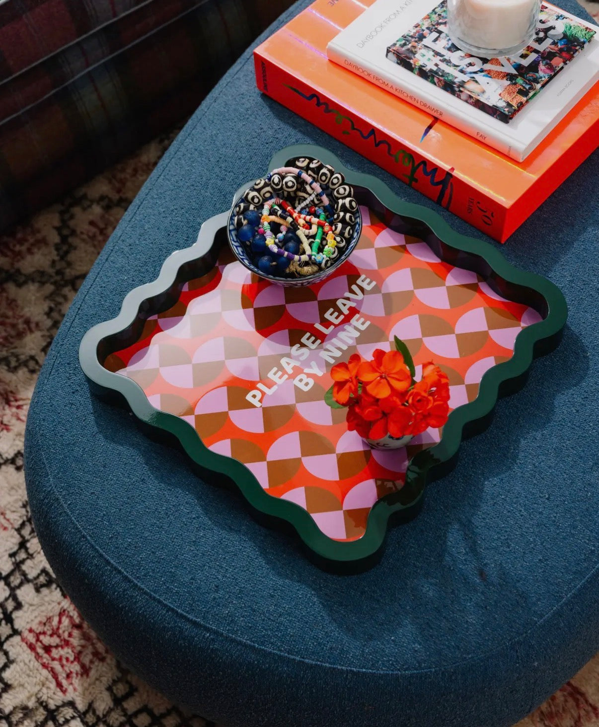 Leave by Nine Large Tray