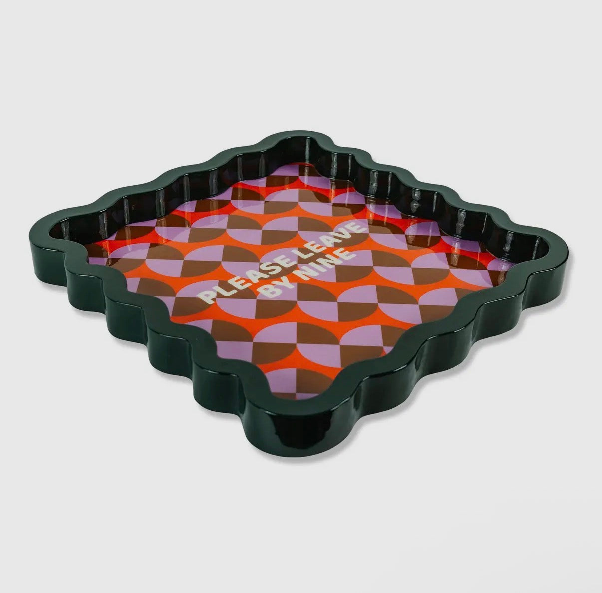 Leave by Nine Large Tray