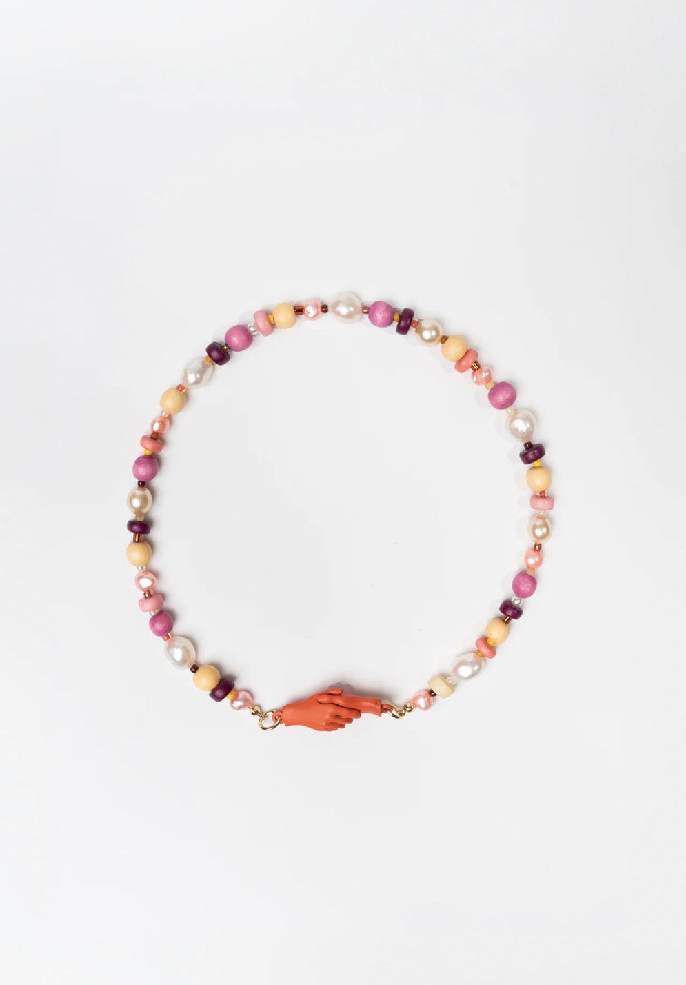 Beaded Gentlewoman's Agreement - Necklace in Geranium