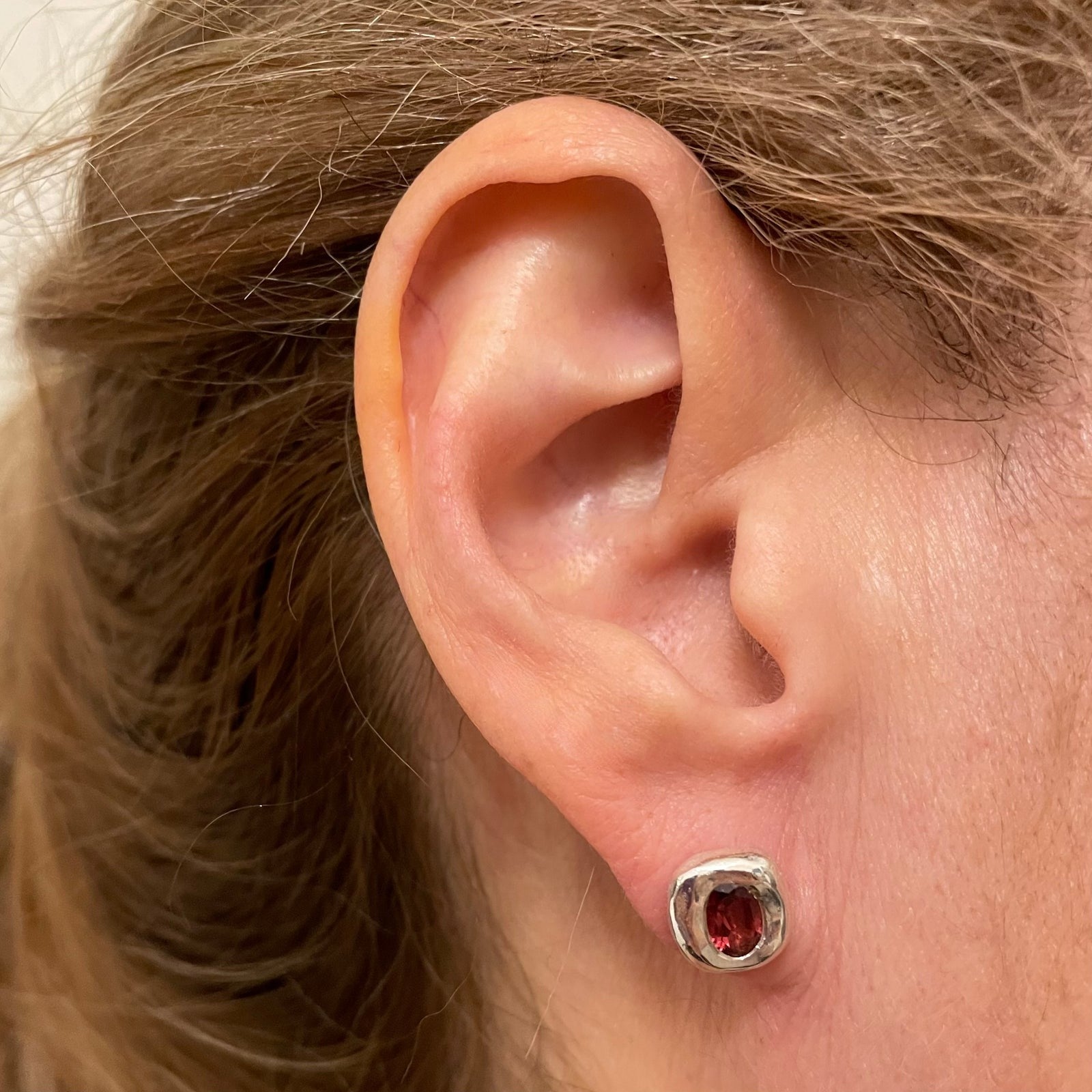 Silver Stella Stud Earrings