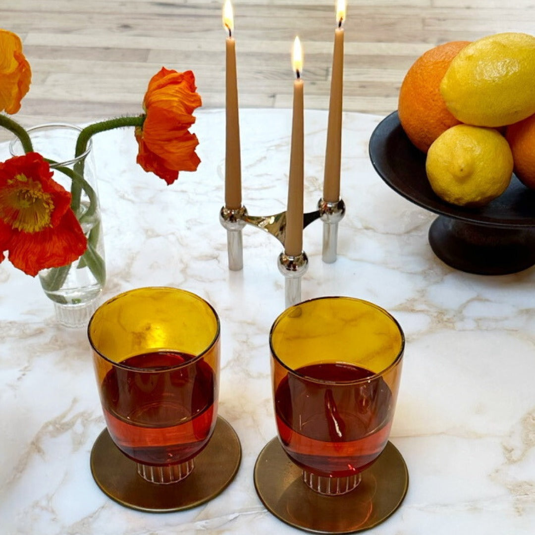 Romantic Stemless Wine Glasses - Set of four  q