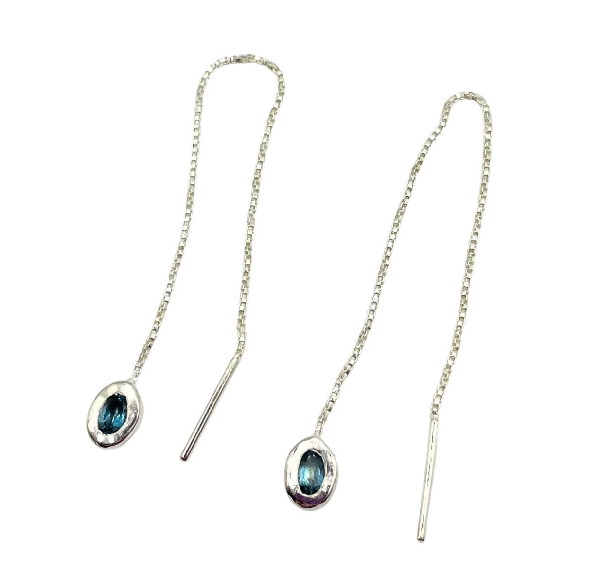 Silver Thelma Threader Earrings