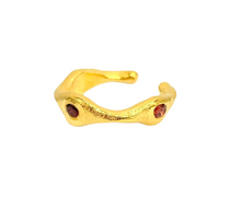 Load image into Gallery viewer, Gold Chloe Three Stone Ear Cuff

