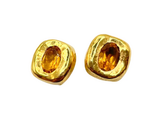 Load image into Gallery viewer, Gold Stella Stud Earrings
